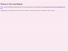 Tablet Screenshot of grandbrigade.org